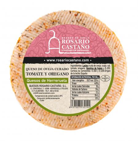 Queso de Oveja Curado Orégano y Tomate